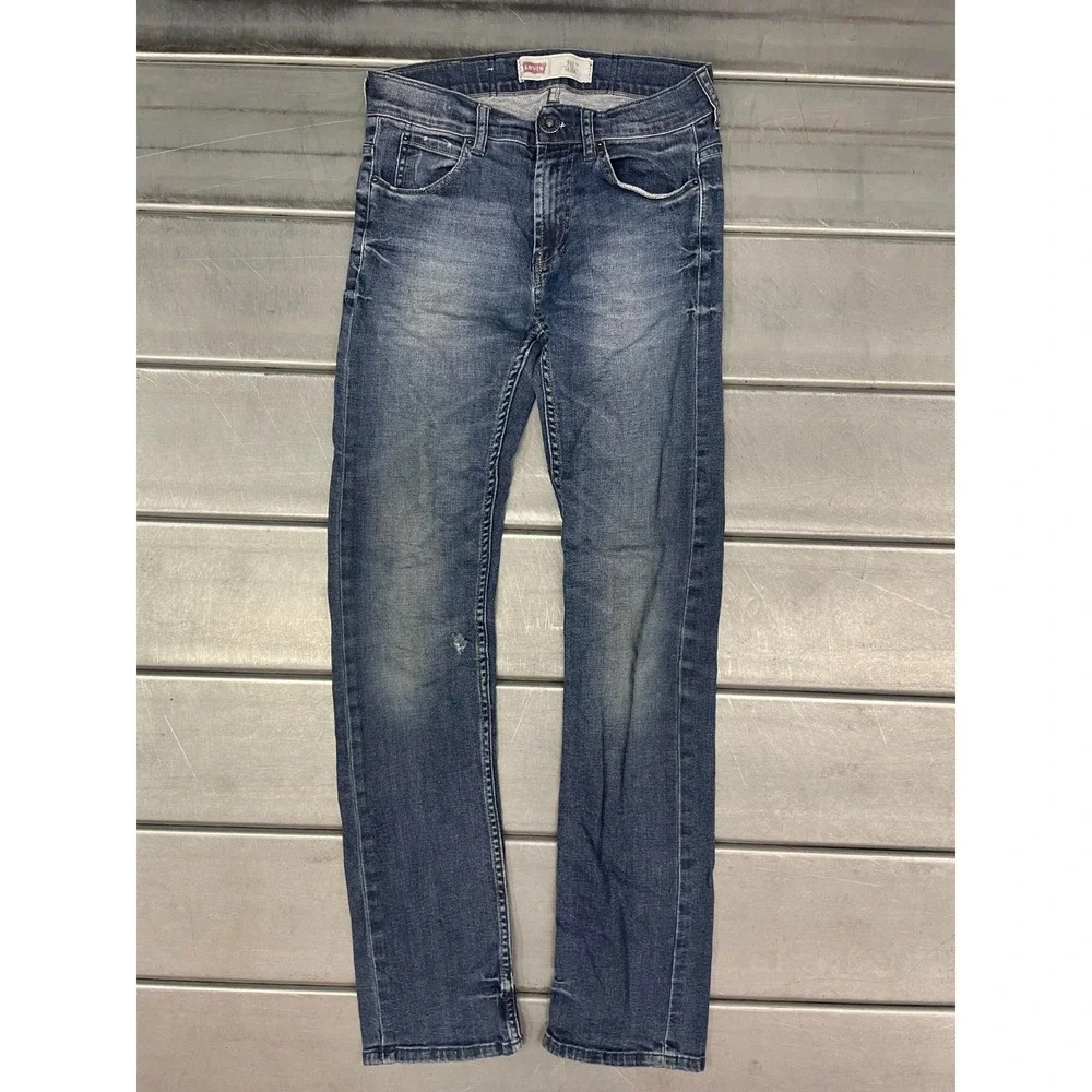 Levis 511 Slim Fit Jeans Women Size‎ 14 26x29 Blue Medium Wash Denim Straight